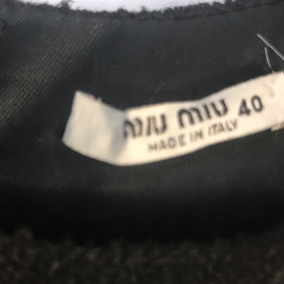 Miu Miu Runway Rare Cut Out Shift Dress Eyelet Embroidered Wool Blend Minimalist - Picture 8 of 16